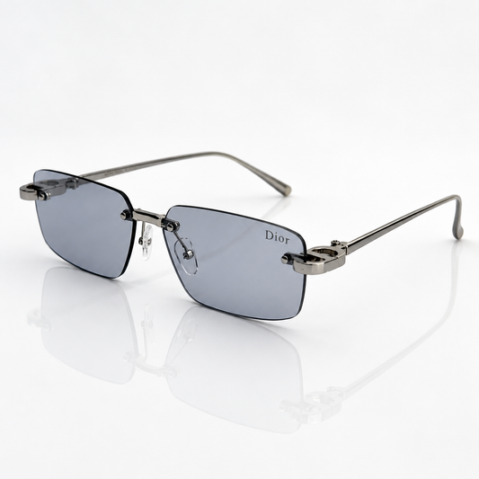 Dior CD S11U rectangular rimless