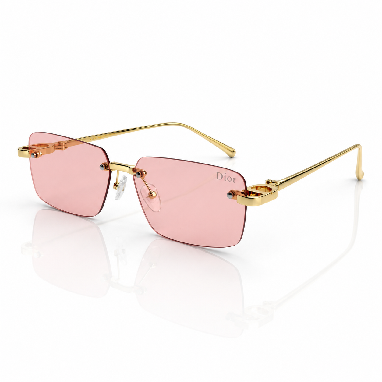 Dior CD S11U rectangular rimless